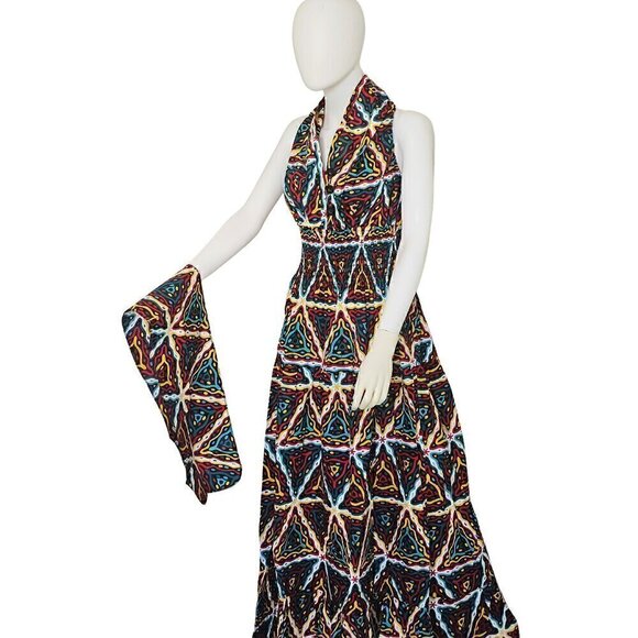 SMOCKED ANKARA MAXI DRESS PATTERN - Picture 2 of 5